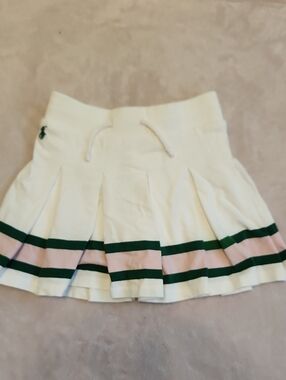 Polo by Ralph Lauren White Pleated Tennis Skirt